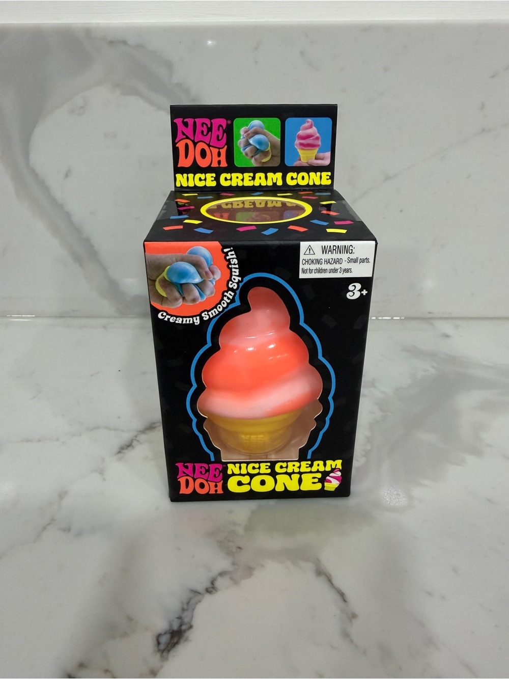 NeeDoh Nice Cream Cone, Orange, New in Box